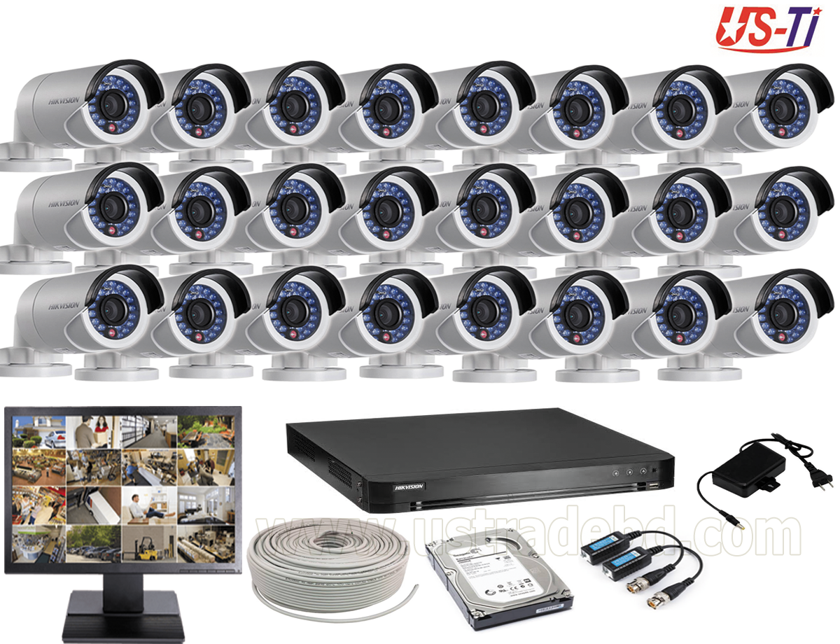 2MP Hikvision 21 Full HD CCTV Package With Monitor