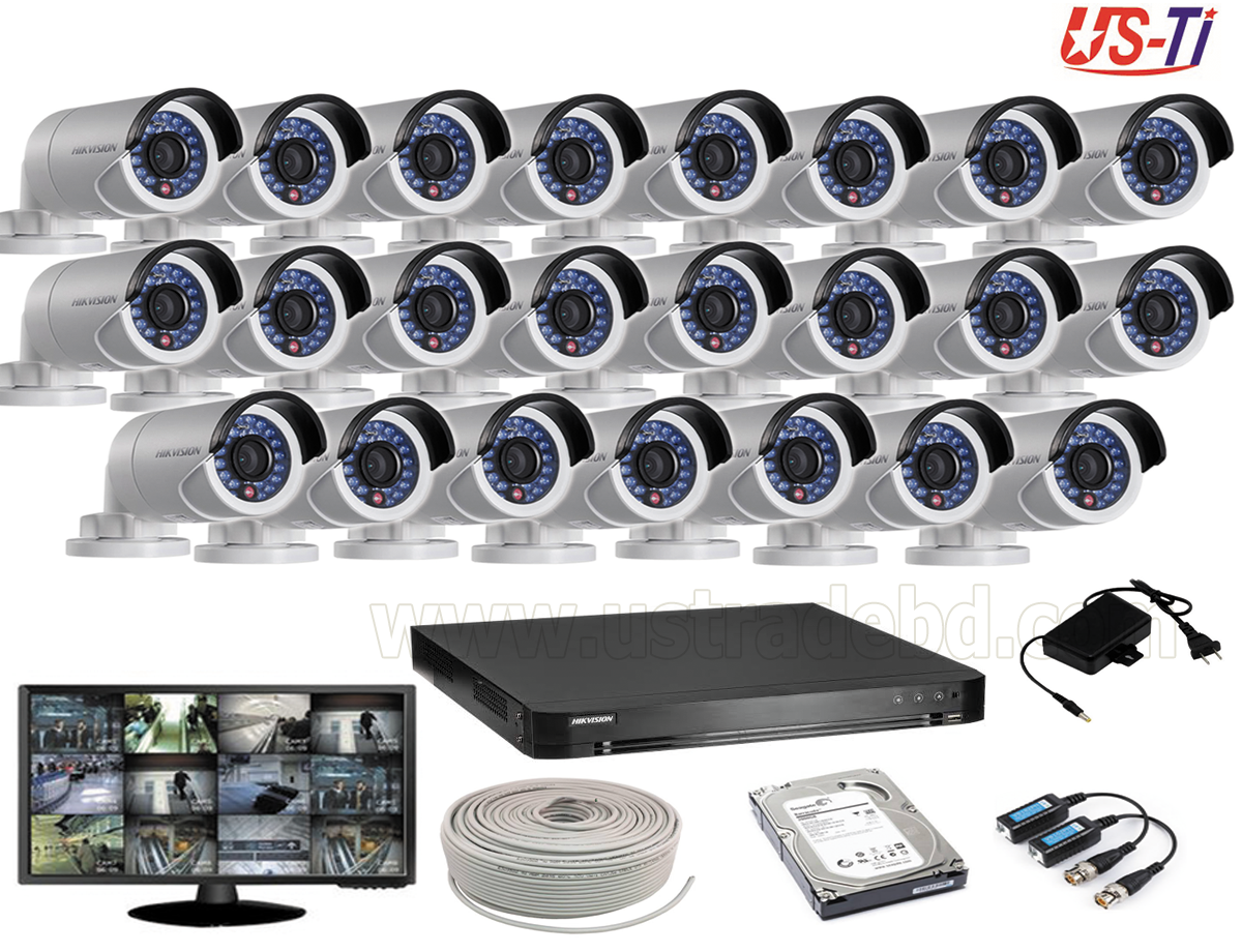 2MP Hikvision 23 Full HD CCTV Package With Monitor