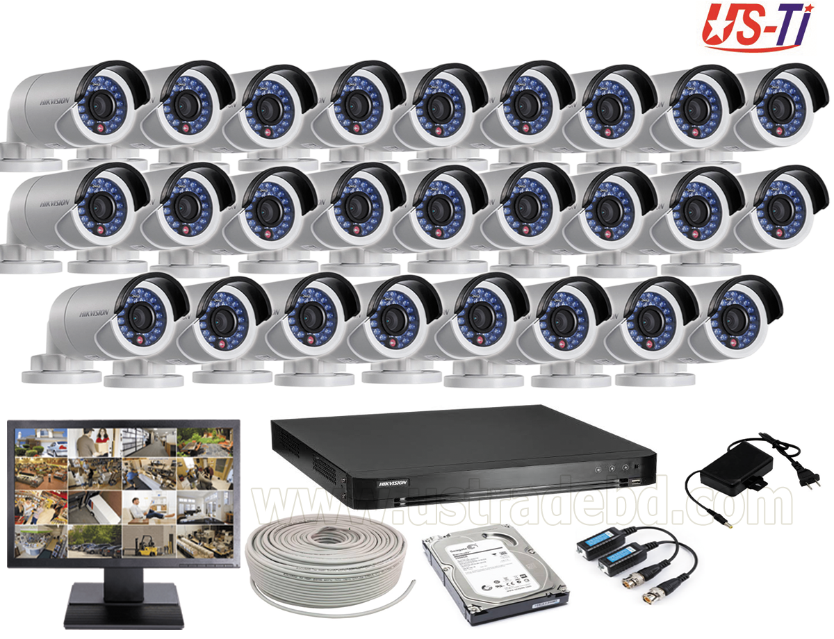 2MP Hikvision 26 Full HD CCTV Package With Monitor