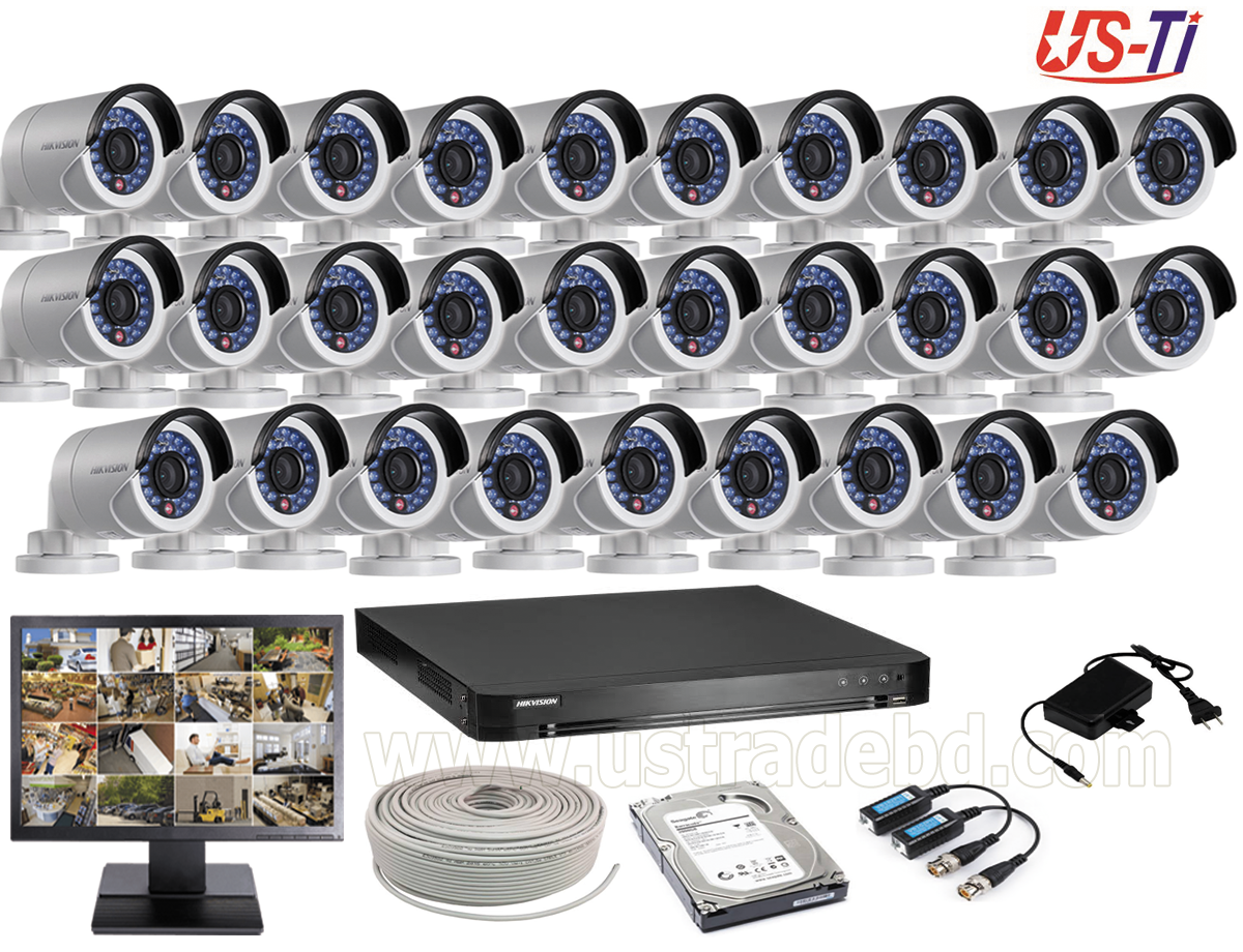 2MP Hikvision 29 Full HD CCTV Package With Monitor