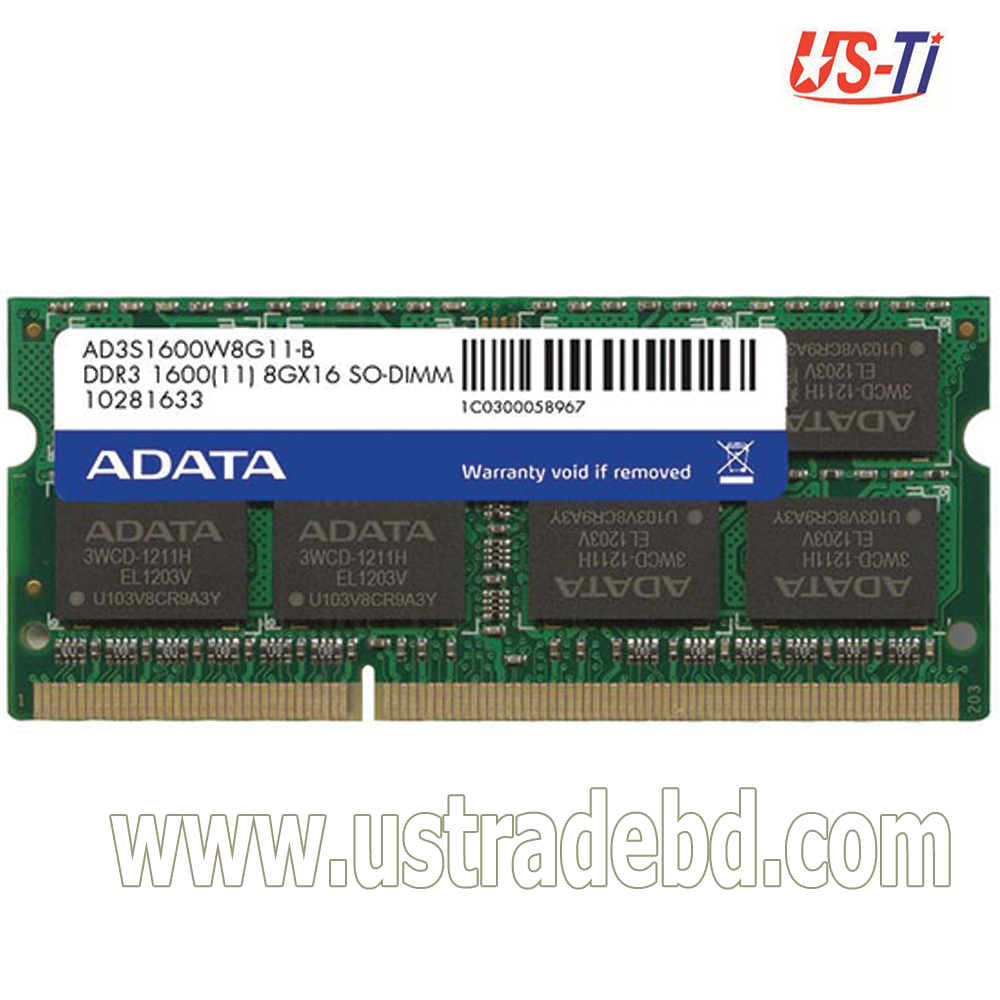 ADATA 4 GB DDR3L 1600 GHZ (LOW VOLTAGE) LAPTOP RAM