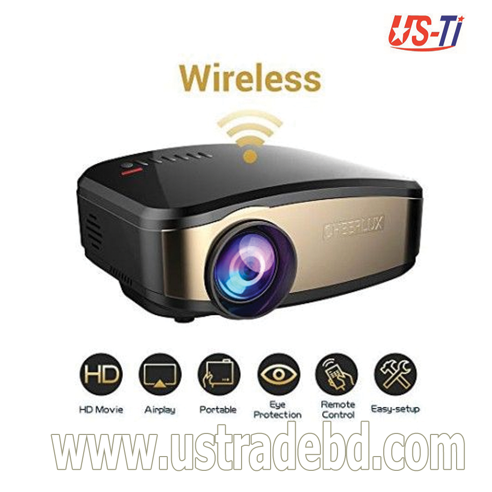 Cheerlux C6 WiFi Wireless Mini LED TV Projector