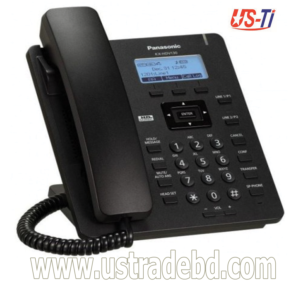 Panasonic KX-HDV130 PoE 3 Soft Keys Full Duplex SIP Phone