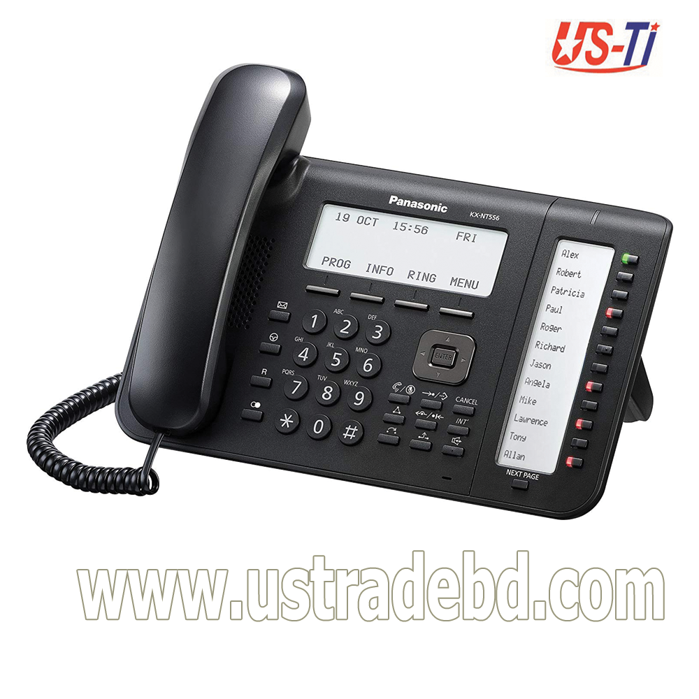 Panasonic KX-NT556 PoE 6-Line Executive IP Home Telephone