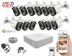 24 Hours Colour Hikvision 12pc camera Package