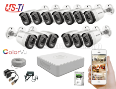 24 Hours Colour Hikvision 13pc camera Package