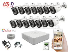 24 Hours Colour Hikvision 14pc camera Package