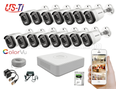 24 Hours Colour Hikvision 15pc camera Package