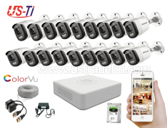 24 Hours Colour Hikvision 18pc camera Package