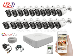 24 Hours Colour Hikvision 19pc camera Package