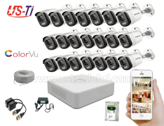 24 Hours Colour Hikvision 20pc camera Package