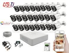 24 Hours Colour Hikvision 24pc camera Package