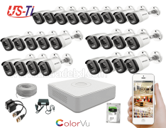 24 Hours Colour Hikvision 26pc camera Package