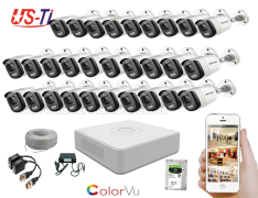 24 Hours Colour Hikvision 29pc camera Package