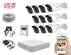 2MP Hikvision 10 Full HD Flash detection camera CCTV Package