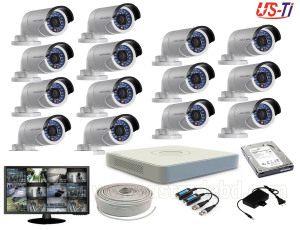 2MP Hikvision 14 Full HD CCTV Package With Monitor