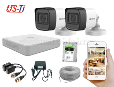 2MP Hikvision 2 Full HD Audio camera CCTV Package