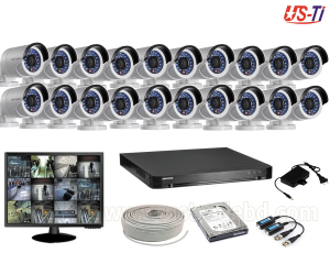 2MP Hikvision 20 Full HD CCTV Package With Monitor