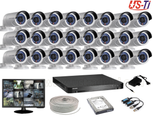 2MP Hikvision 24 Full HD CCTV Package With Monitor