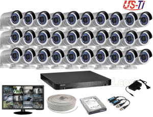 2MP Hikvision 30 Full HD CCTV Package With Monitor