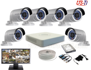 2MP Hikvision 6 Full HD CCTV Package with Monitor