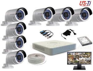 2MP Hikvision 7 Full HD CCTV Package with Monitor