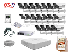 2MP IP Hikvision 18pc camera Package