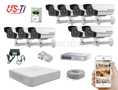 2MP IP Hikvision 9pc camera Package