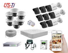 4MP IP Hikvision 14pc camera Package