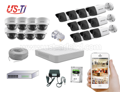 4MP IP Hikvision 18pc camera Package