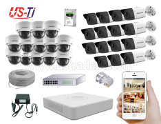 4MP IP Hikvision 28pc camera Package