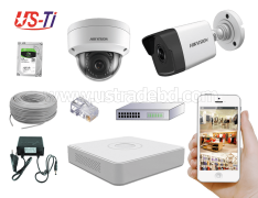 4MP IP Hikvision 2pc camera Package