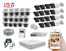 4MP IP Hikvision 30pc camera Package