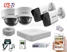 4MP IP Hikvision 4pc camera Package