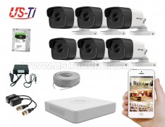 5MP Hikvision 6 Full HD CCTV Package