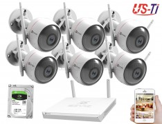 Wifi Outdoor 6pc Hikvision EZVIZ IP Camera Package