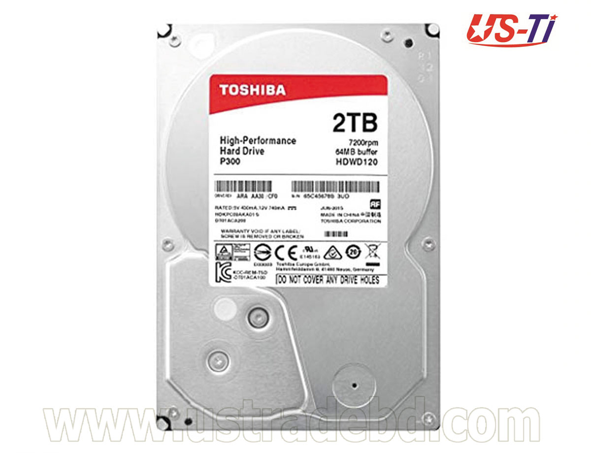 Toshiba 2TB Sata Desktop/CCTV Hard Disk