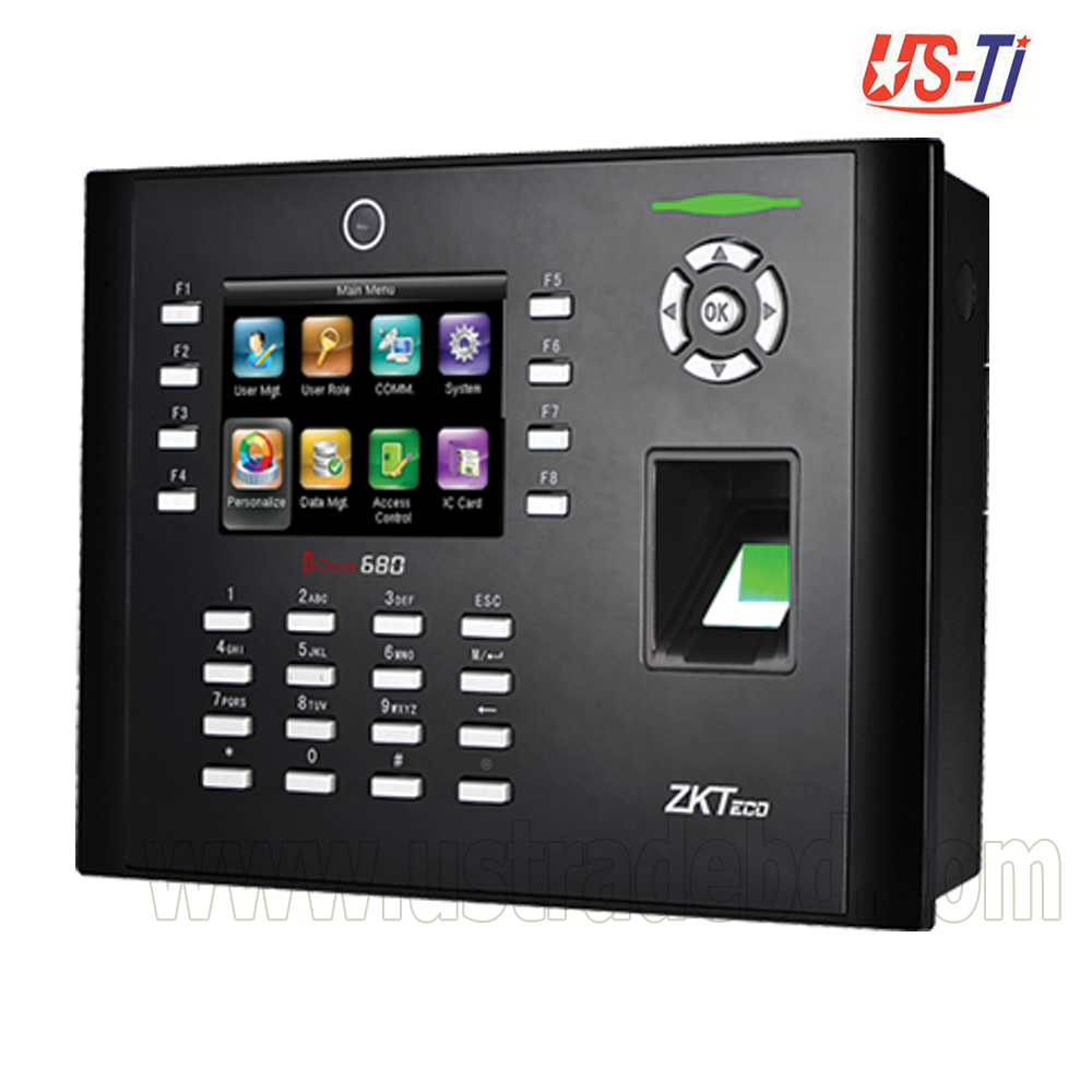 ZKTeco iClock 680 Fingerprint Time Attendance System